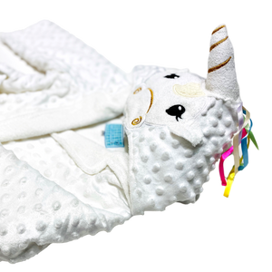 Bata de Baño Unicornio Blanco
